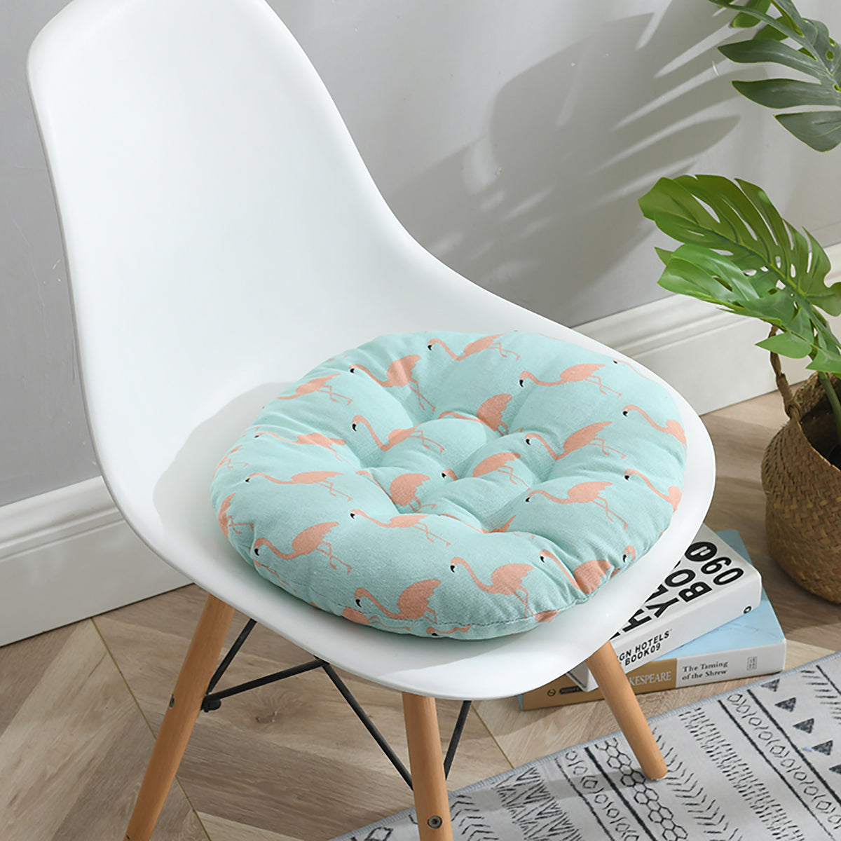 Decor To Adore™ Scandinavian Design Round Cotton Chair Cushion Kugleas ...